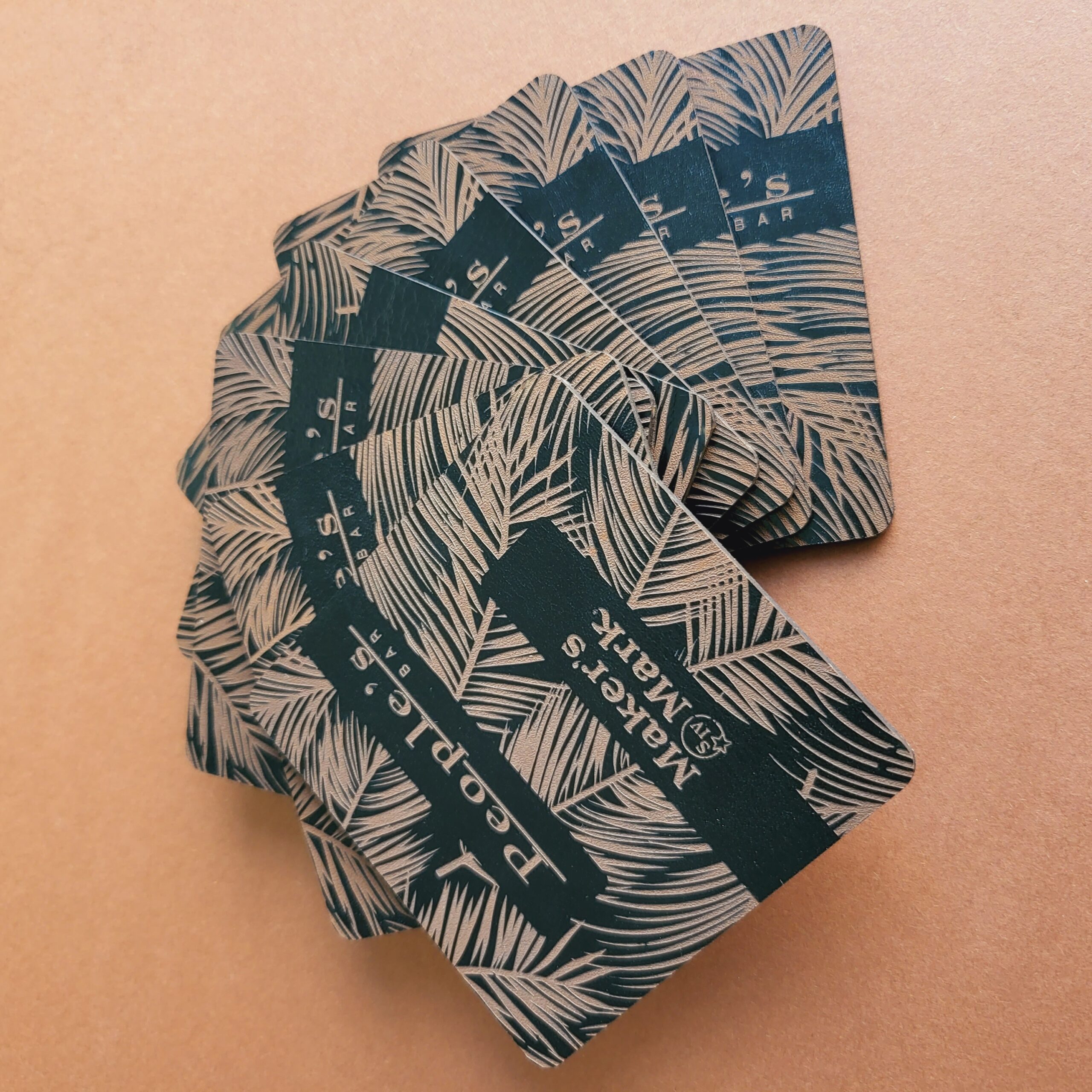 Lederuntersetzer - Personalisierbar